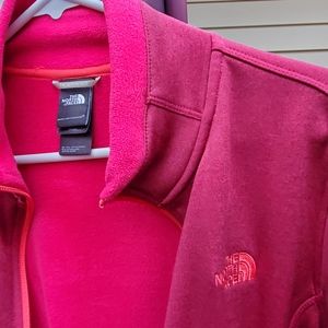 Used Pink North Face Fleece Jacket